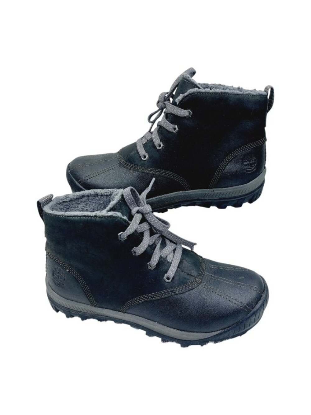 Timberland Women's Black Gray Mt Hayes Waterproof Chukka Boots Size 10